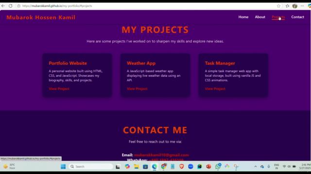 Build your Personal Website using ChatGPT – Screenshot 2