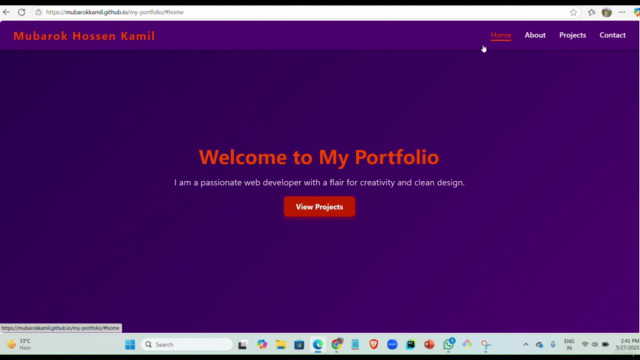 Build your Personal Website using ChatGPT – Screenshot 3