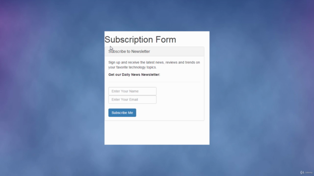 Create PHP/AJAX Subscription Form in 35 Minutes – Screenshot 1