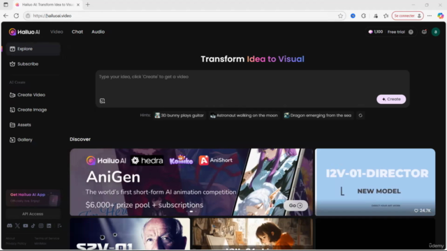 Re/Create cinematic videos using China Minimax Hailuo AI – Screenshot 2