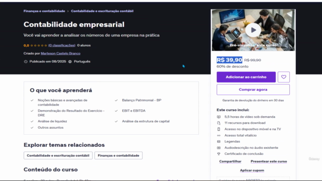 Contabilidade empresarial – Screenshot 2
