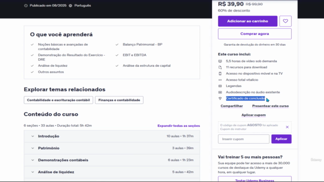 Contabilidade empresarial – Screenshot 4