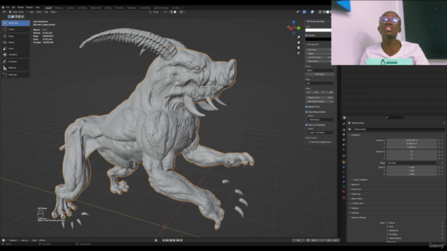 Learn How To Sculpt Creatures In Blender – Screenshot 1