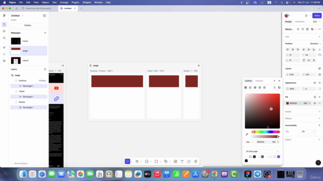 Figma UI/UX Crash Course - Zero to Hero - Arabic 2025 – Screenshot 3