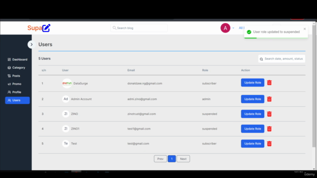 NextJS Fullstack Course (SupaBlog AI App) – Screenshot 4