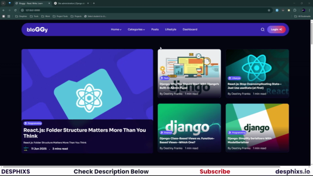 Full-Stack Web Development with Django 5, TailwindCSS, HTMX – Screenshot 1