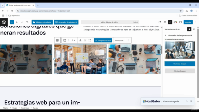 Cómo Crear una Página Web en WordPress con IA – Screenshot 2