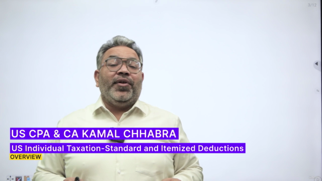 US Individual Taxation – Standard and Itemized Deductions – Screenshot 1