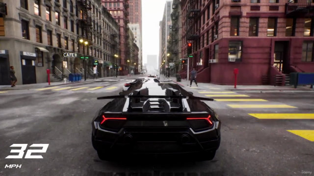 Unreal Engine 5: Developing a Realistic Car Racing Game – Screenshot 1