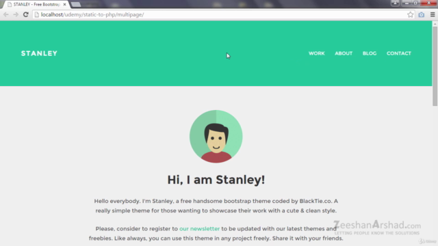 Convert HTML Websites into PHP Websites in 45 Minutes – Screenshot 2
