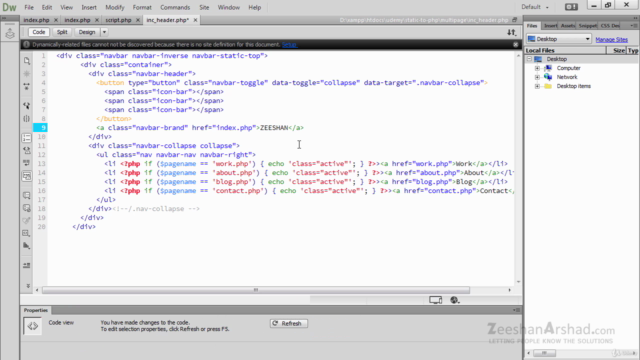 Convert HTML Websites into PHP Websites in 45 Minutes – Screenshot 3