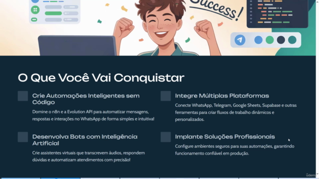 n8n: Automação Facil e Rápida de Whatsapp e Telegram com n8n – Screenshot 2