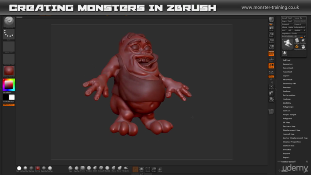 Create Fun Monsters in ZBrush 4 R7 - learn to sculpt in 3D – Screenshot 2