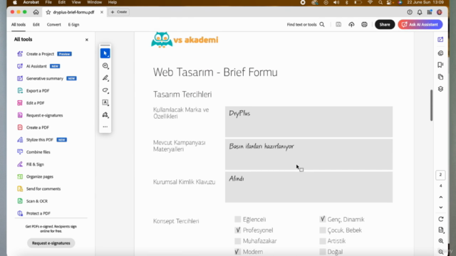 ADOBE XD ve PHOTOSHOP da UI / WEB ARAYÜZ TASARIMI Kursu – Screenshot 3