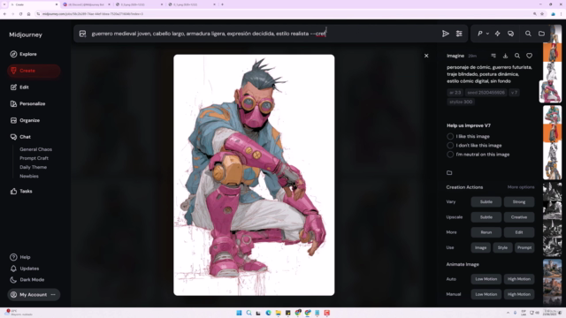 Midjourney Masterclass Domina el Arte Visual con IA – Screenshot 3