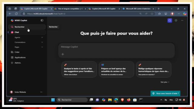 Microsoft 365 Copilot Chat : Guide Complet pour Débutants – Screenshot 1