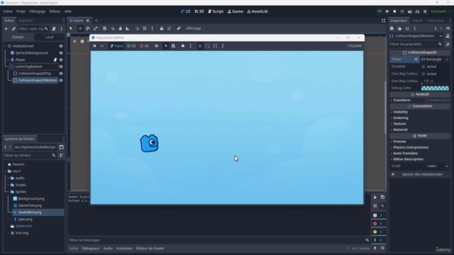 Créez un Flappy Bird Like avec Godot, sans coder ! – Screenshot 2