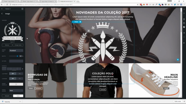 Loja virtual completa com Wordpress e Woocommerce (2021) – Screenshot 1