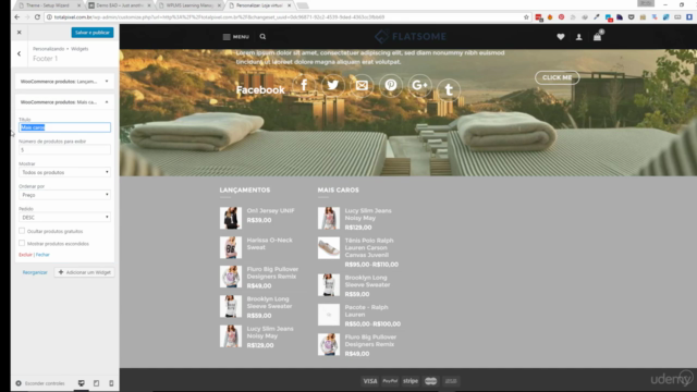 Loja virtual completa com Wordpress e Woocommerce (2021) – Screenshot 2
