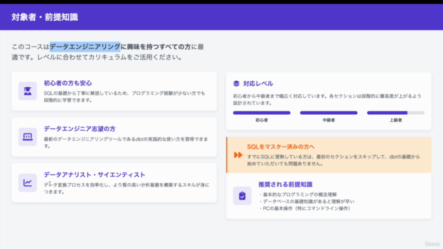 【実践】dbt完全入門!dbt × SQL × DuckDB超速習コースで最先端ETLとデータモデリングを学ぼう! – Screenshot 3