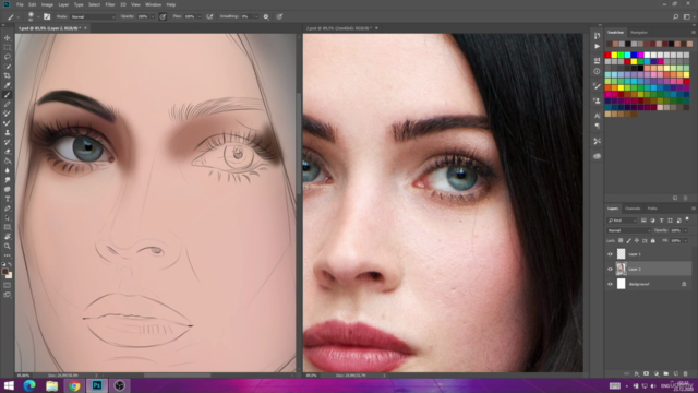 Digital Portraits: Draw Beautiful Female Faces – Screenshot 3