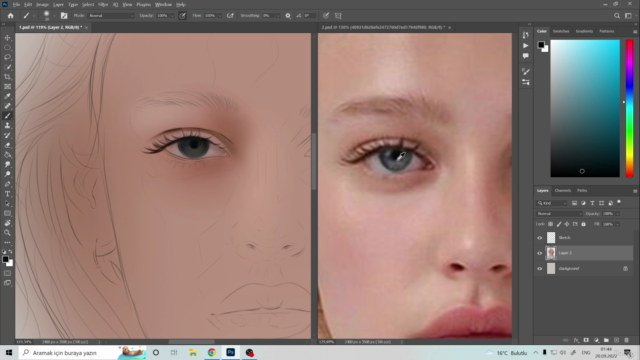 Digital Portraits: Draw Beautiful Female Faces – Screenshot 4
