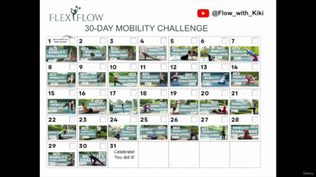 YOGA: 30 Day Mobility Challenge, 30 Short Yoga Flow Workouts – Screenshot 2