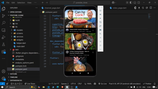 Flutter YouTube Clone App: Complete Flutter Project Course – Screenshot 2