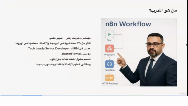 دليلك إلى الأتمتة باستخدام n8n كورس عملي للمبتدئين – Screenshot 1