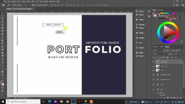 Photoshop Portfolio Magic: Build Covers & Pages Like a Pro – Screenshot 1