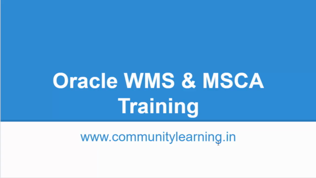 Oracle Apps WMS and MSCA Training – Screenshot 1