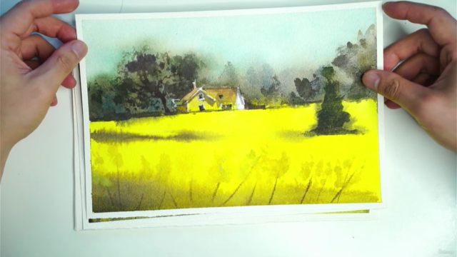 Mastering Loose Watercolors: Paint Sweden's Golden Fields – Screenshot 2