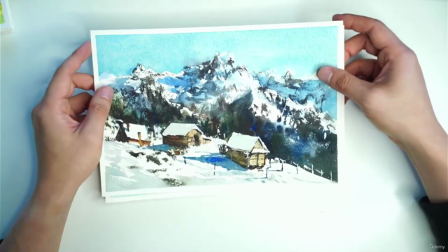 Snowy Landscapes in Watercolor: From Simple to Complex – Screenshot 3
