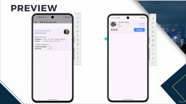 Crea una APP clone InDriver UBER con Flutter y Spring Boot – Screenshot 3