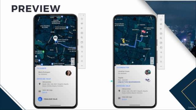Crea una APP clone InDriver UBER con Flutter y Spring Boot – Screenshot 4