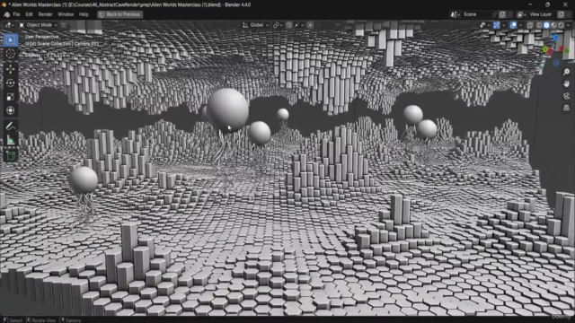 Blender Geometry Nodes - Alien Worlds, Tentacles & Terrain – Screenshot 4