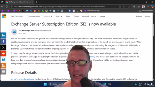 Exchange Server Subscription Edition (SE) für Einsteiger – Screenshot 1