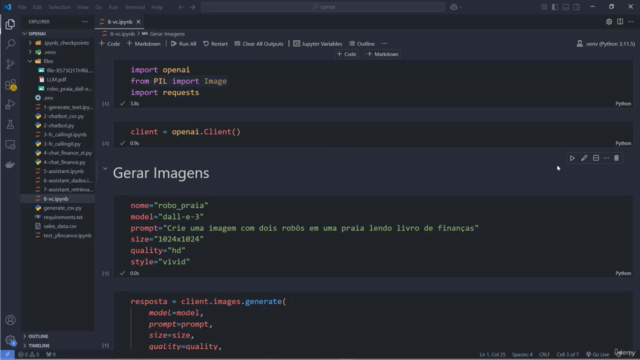 Aprenda Python do Zero Criando 10 Projetos de IA Generativa – Screenshot 2