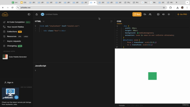 CSS Animation, Javascript Animation, Tailwind for Web Design – Screenshot 2