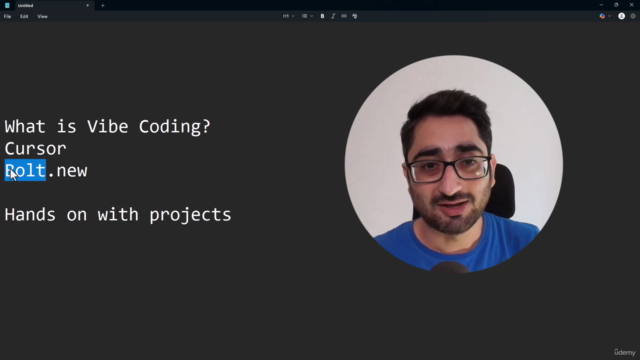 Vibe Coding to Build Software Products, Apps | Bolt + Cursor – Screenshot 3