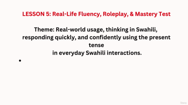 Swahili Present Tense Full Master Course – Screenshot 3