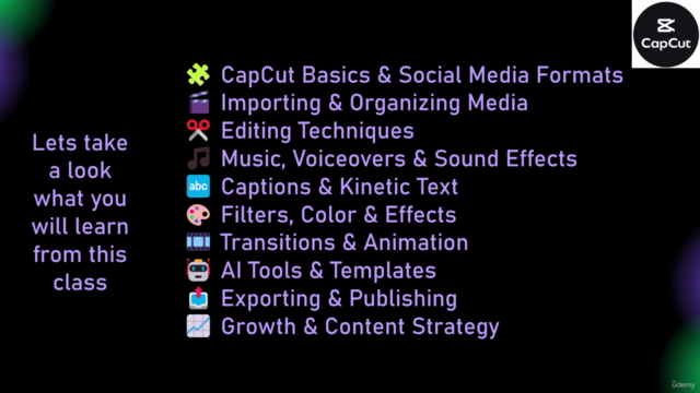 Complete CapCut for Social Media Video Editing MasterClass – Screenshot 2