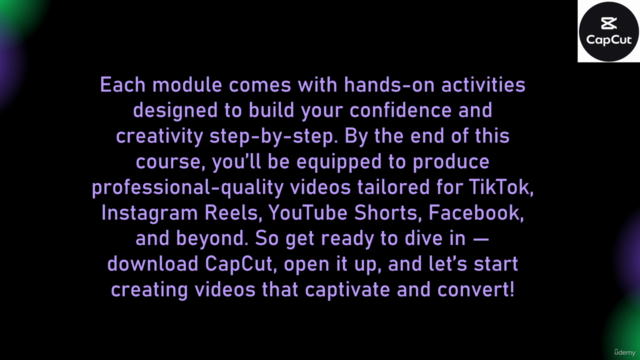Complete CapCut for Social Media Video Editing MasterClass – Screenshot 4