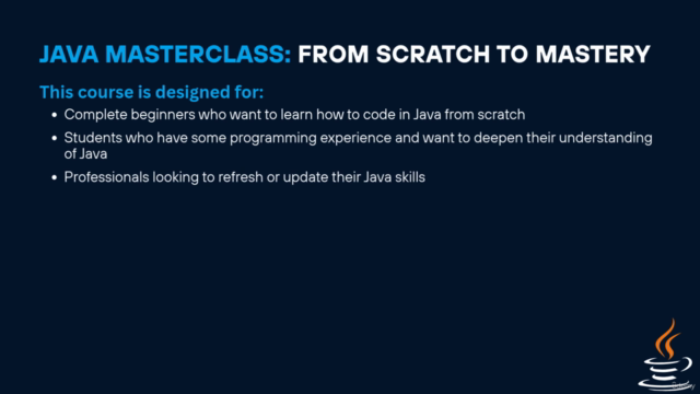 Java Masterclass From Basic to Advance – Screenshot 1