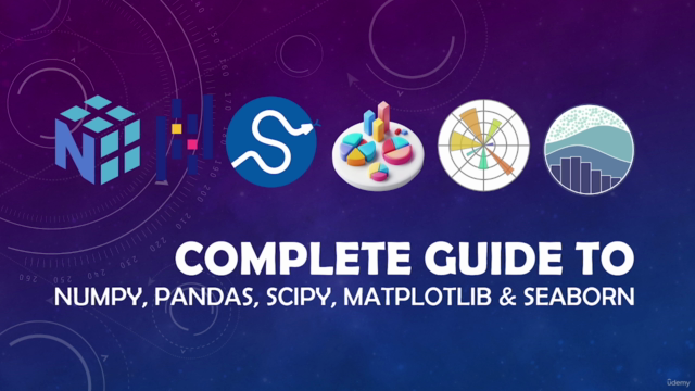 Complete Guide to NumPy, Pandas, SciPy, Matplotlib & Seaborn – Screenshot 1