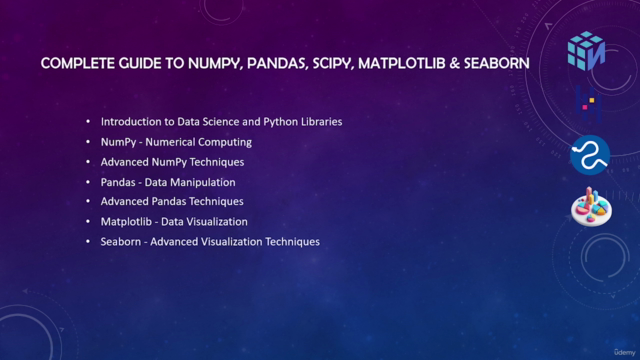 Complete Guide to NumPy, Pandas, SciPy, Matplotlib & Seaborn – Screenshot 2