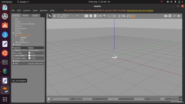 Dominando el futuro, Modelado tridimensional en ROS – Screenshot 1