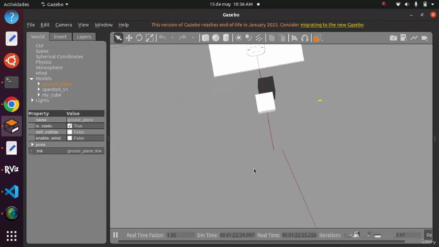 Dominando el futuro, Modelado tridimensional en ROS – Screenshot 2