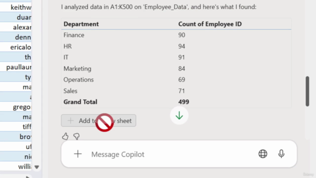 AI in Excel with Copilot – Screenshot 2