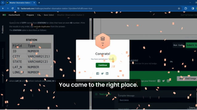 SQL Coding Challenge Bootcamp: 50 Challenges Solved Complete – Screenshot 1